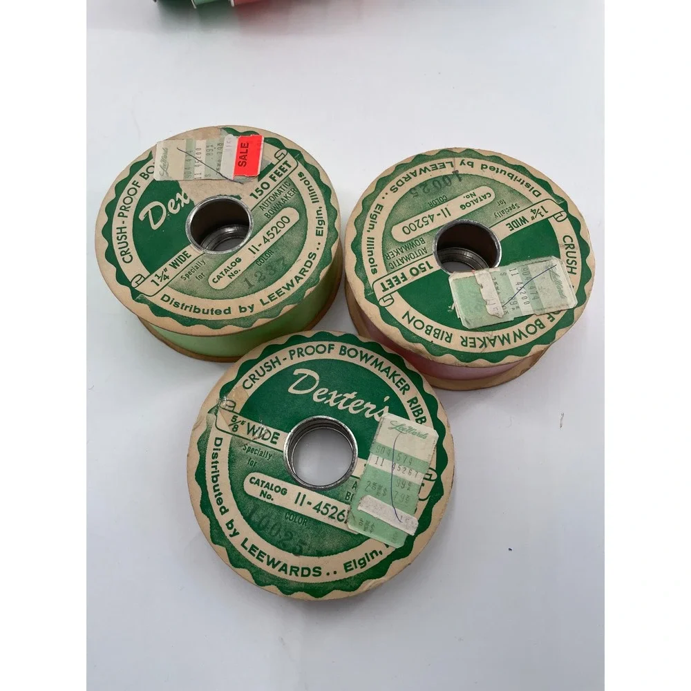 Vintage Quality Ribbon Lot x 21 Various Widths Mixed Craft Bow Making Spools